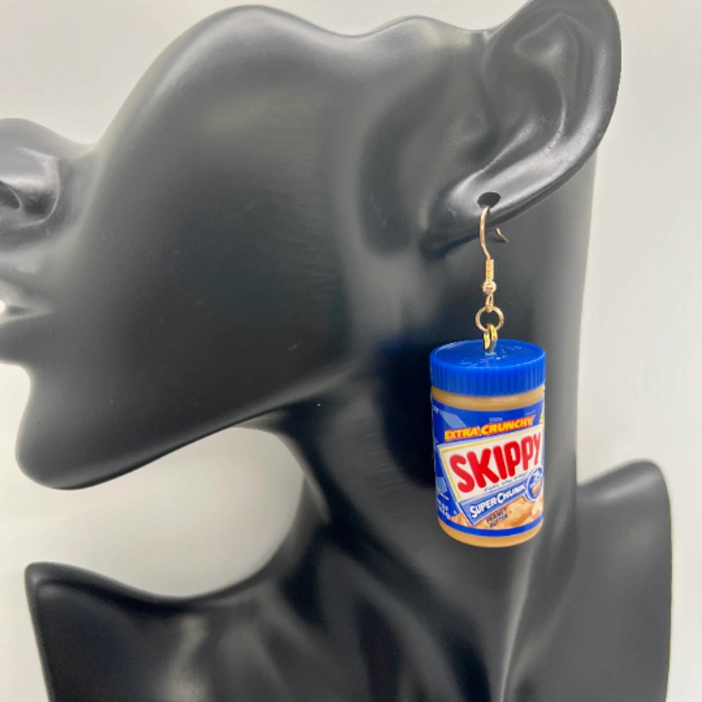 Peanut Butter Earrings - BFF Earrings - Mini Brands Earrings - Skippy Earrings - Picture 7 of 10